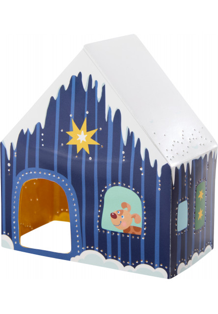 Kreatívna sada Prvé prepichovanie papiera zimná dedinka