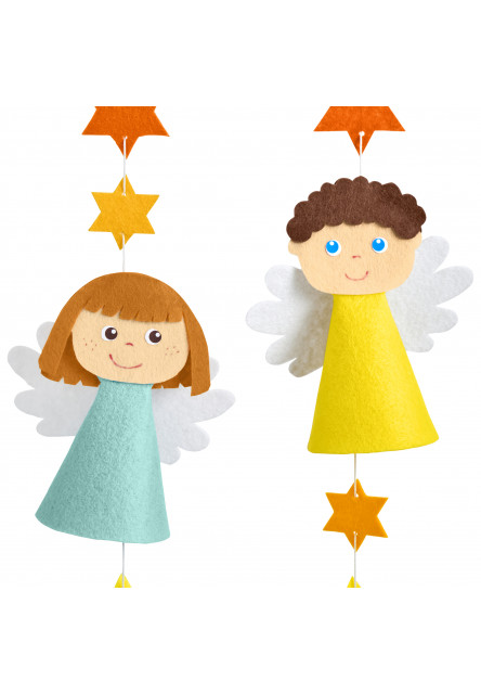 Kreatívna sada Plstená girlanda Anjel