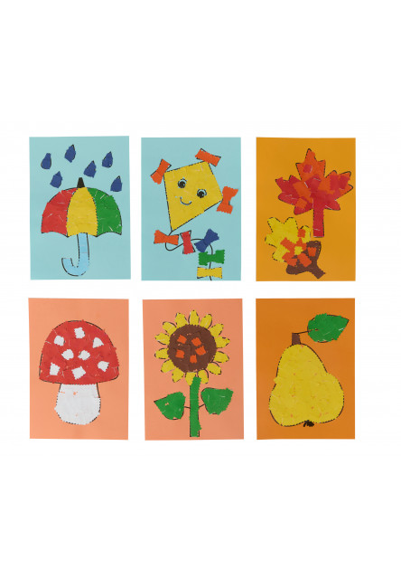 Kreatívna sada Prvé nalepovacie jesenné obrázky