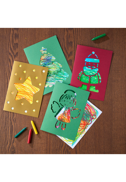 Kreatívna sada Prvé čmáracie kartičky Vianočná pošta