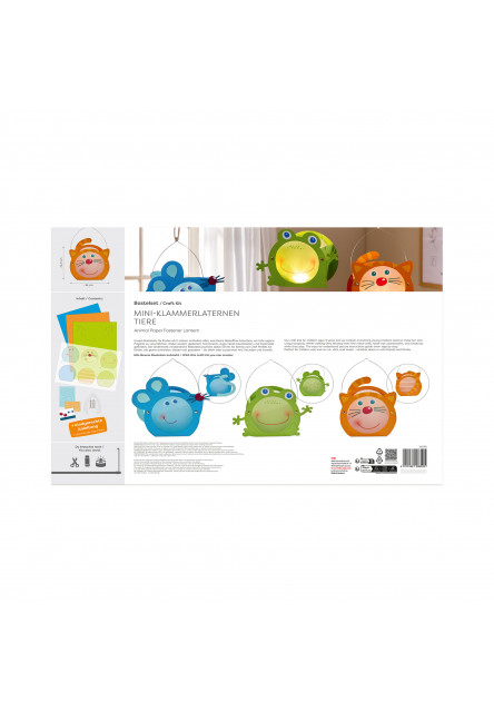 Kreatívna sada Lampáš so sponkou Zvieratká