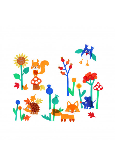 Kreatívna sada Okenný obrázok Ahoj, lesné zvieratká!