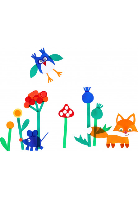 Kreatívna sada Okenný obrázok Ahoj, lesné zvieratká!