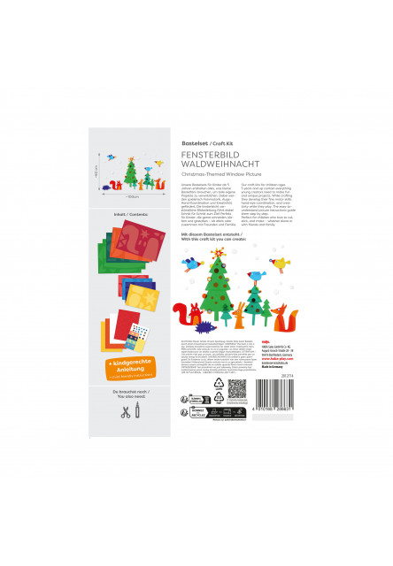 Kreatívna sada Okenný obrázok Vianočný motív