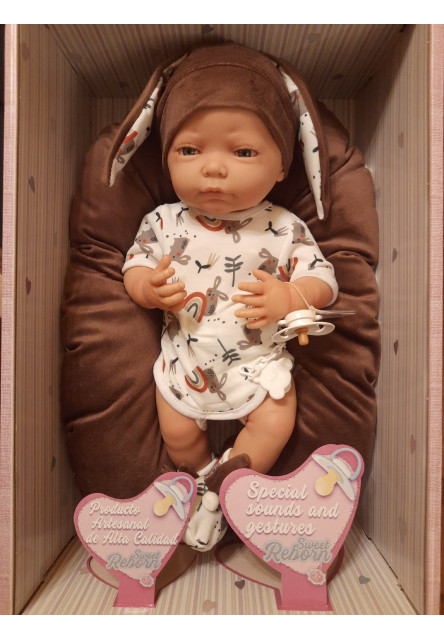 panenka miminko Newborn Special Boutique Doll s příslušenstvím 45cm chlapeček