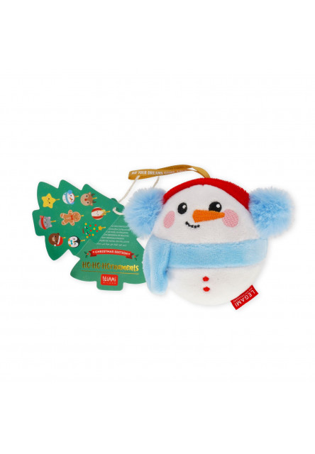 Plyšová dekorácia Legami Plush Christmas Decoration - Oh-Oh-Ohrnaments - Snowman
