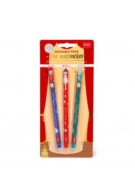 Set gumovacích pier Legami Set Of 3 Erasable Gel Pens - Louskáček