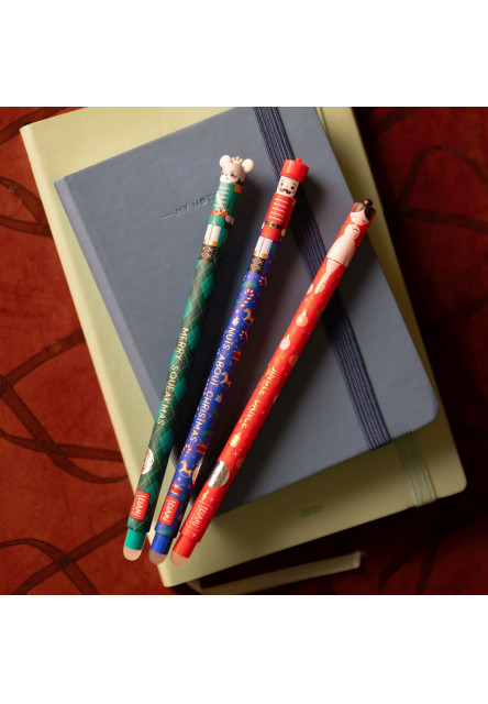 Set gumovacích pier Legami Set Of 3 Erasable Gel Pens - Louskáček