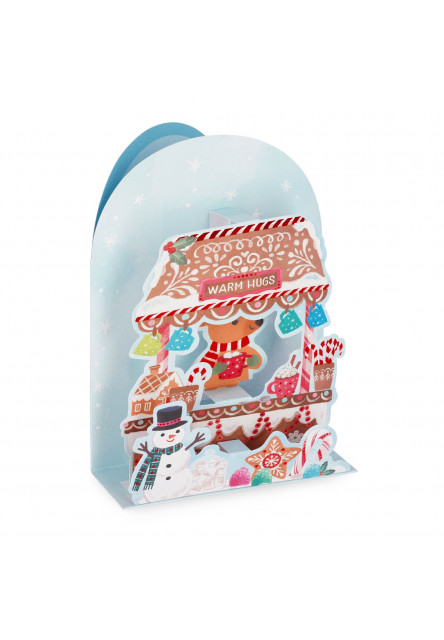 Vianočné prianie Legami Pop-Up Card - Xmas Cart