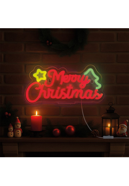 Dekoračné svetlo Legami Neon-Effect Led Sign - It'S A Sign - Merry Xmas