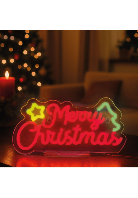 Dekoračné svetlo Legami Neon-Effect Led Sign - It'S A Sign - Merry Xmas