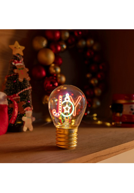 Dekoračné svetlo Legami Lightbulb-Shaped Table Lamp - Bulb Fiction - Joy