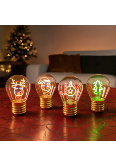 Dekoračné svetlo Legami Lightbulb-Shaped Table Lamp - Bulb Fiction - Joy