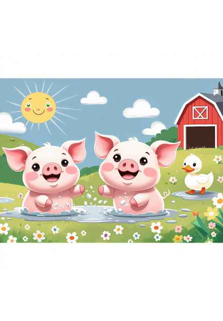 Trefl Puzzle 30: Veselý život na vidieku