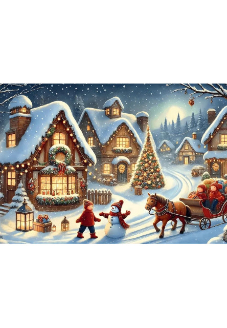 Trefl Puzzle 1000 USA Collection: Sviatočné sane