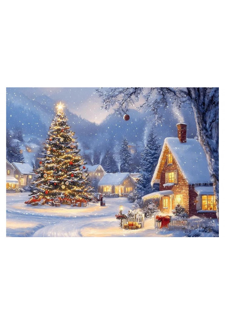 Trefl Puzzle 500 USA Collection:: Pokojná zimná noc