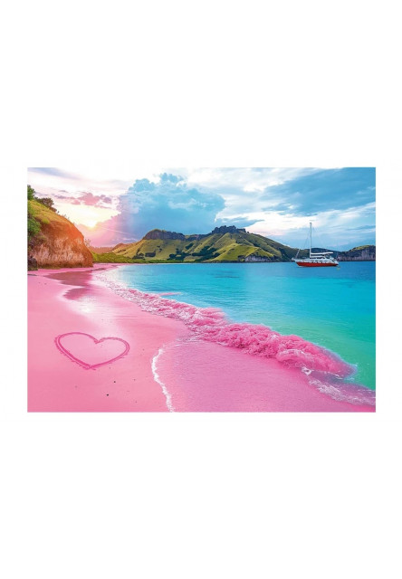 Trefl Puzzle 1000 USA Collection: Ružová pláž
