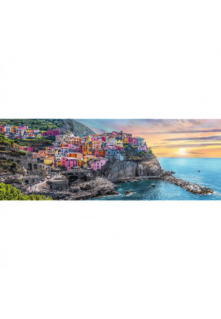 Trefl Panoramatické puzzle 500 Manarola pri západe slnka, Taliansko