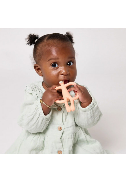 štartovací set na prerezávanie zúbkov - peach