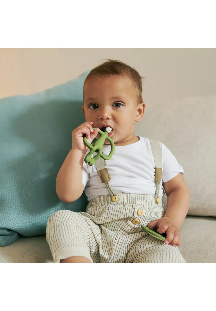 štartovací set na prerezávanie zúbkov - olive