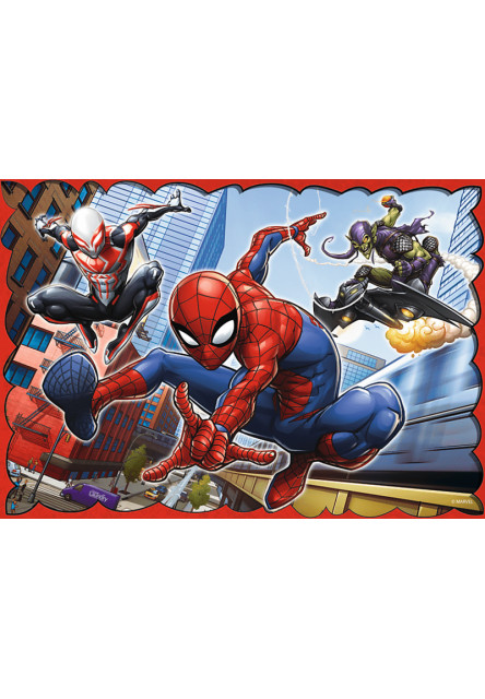 Trefl Puzzle 4v1 - Hrdinský Spiderman / Disney Marvel Spiderman