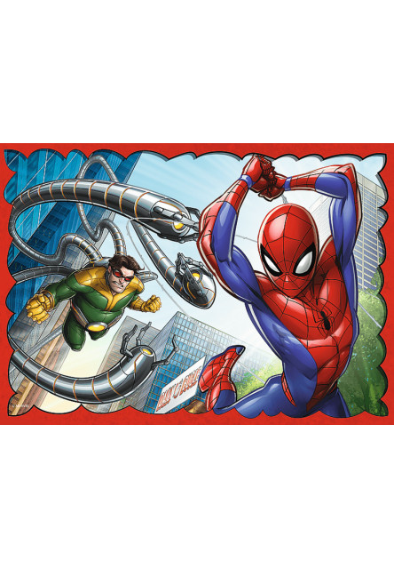 Trefl Puzzle 4v1 - Hrdinský Spiderman / Disney Marvel Spiderman