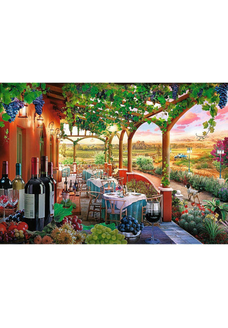 Trefl Puzzle 1000 Premium Plus - Čajový čas: Taliansky vinohrad