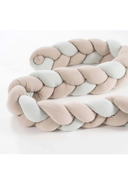 Copánkový mantinel Signature Taupe & Mint 180 cm