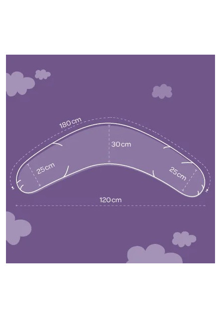 Kojící polštář elastický Little Farm Blau