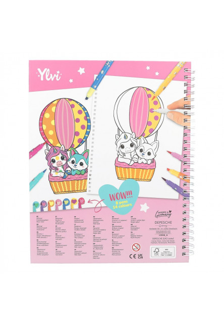 Omaľovánka s farebnými fixkami