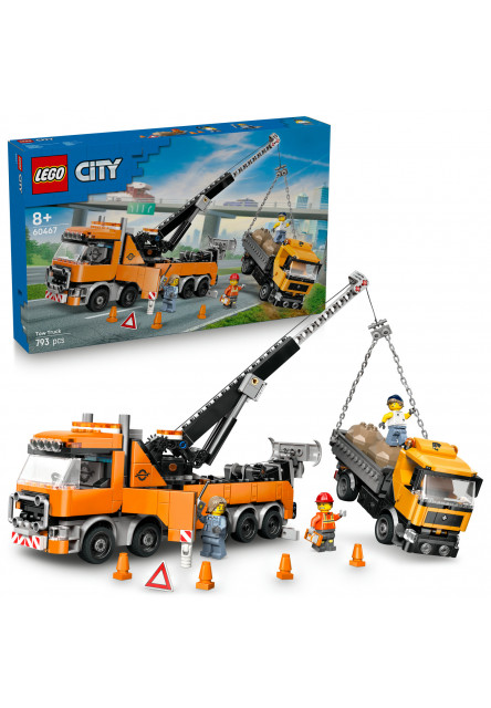 Výkonné záchranné odťahové vozidlo so žeriavom