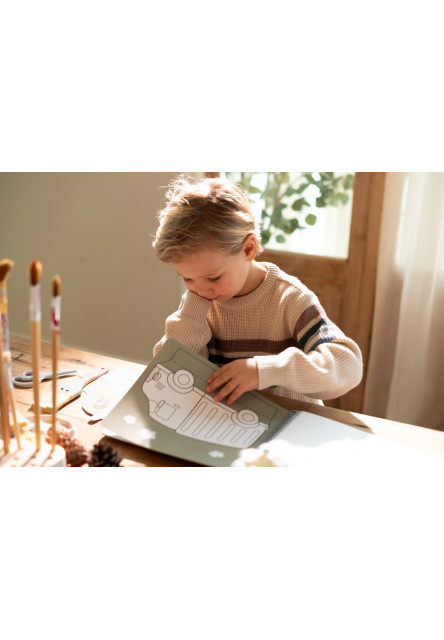 Kniha s vystřihovacími auty Jim