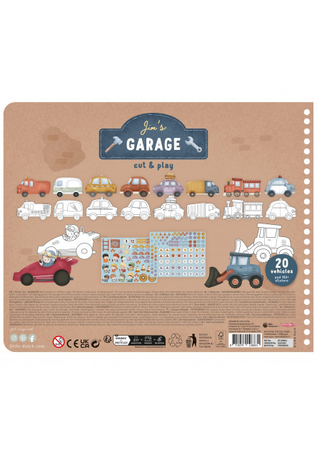 Kniha s vystřihovacími auty Jim