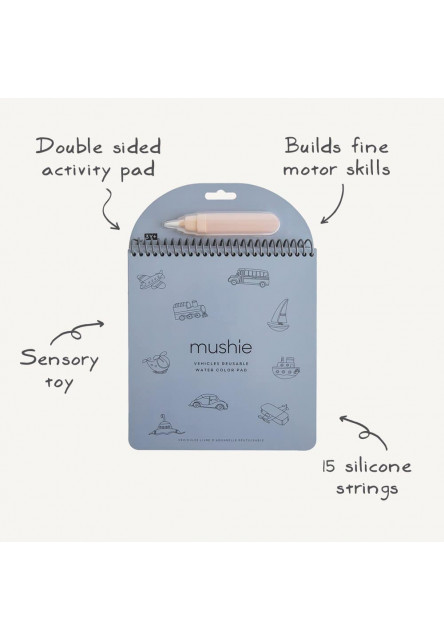 Znovu použiteľná omaľovávanka mushie - vehicles