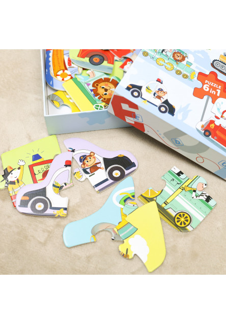 První puzzle Doprava 6v1