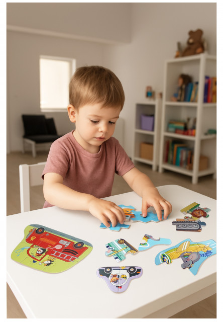 První puzzle Doprava 6v1