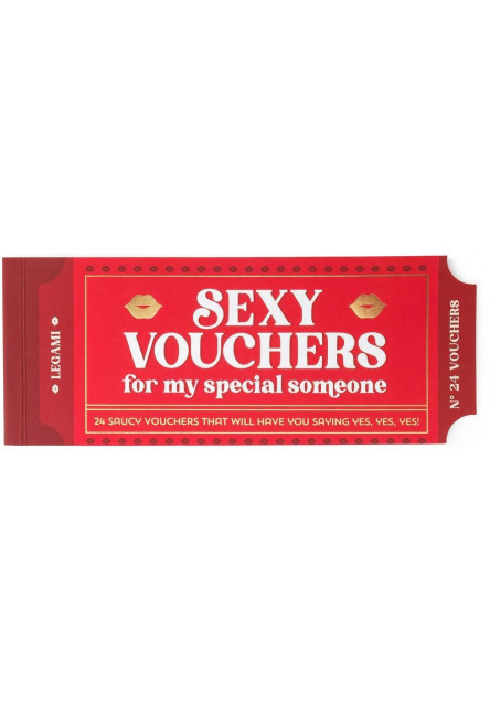 Súprava darčekových voucherov Legami Book Of 24 Vouchers - Sex Vouchers - En - Spicy