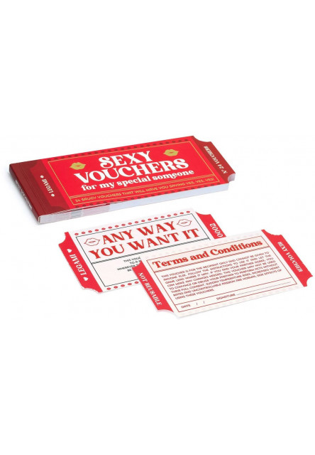 Súprava darčekových voucherov Legami Book Of 24 Vouchers - Sex Vouchers - En - Spicy