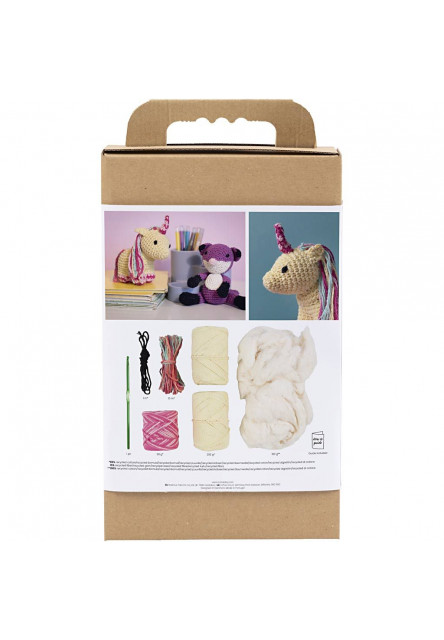 Sada na háčkování Amigurumi jednorožec