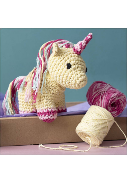 Sada na háčkování Amigurumi jednorožec