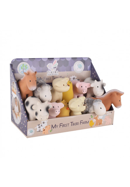 Tikiri Farm - chrastítko a kousátko z přírodní gumy (Koník 1ks)