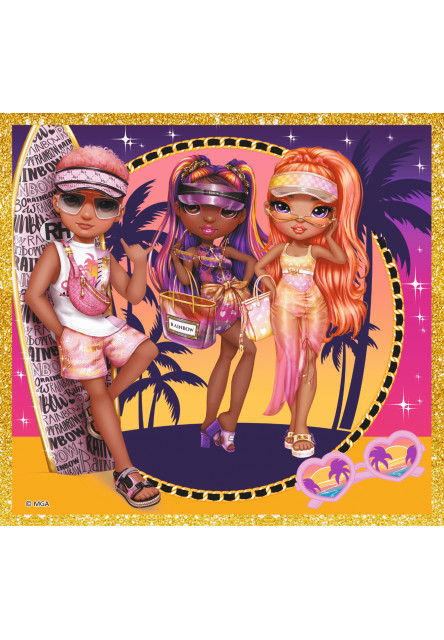 Trefl Puzzle 10v1 - Kolekcia módnych bábik / MGA Rainbow high