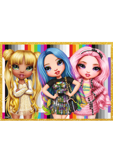 Trefl Puzzle 10v1 - Kolekcia módnych bábik / MGA Rainbow high