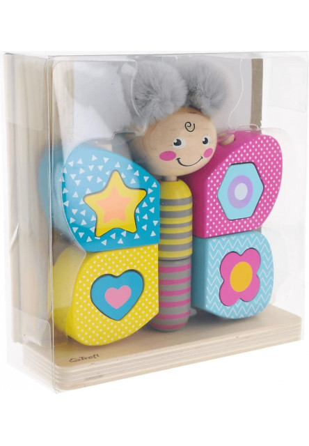 Trefl Drevená skladačka Hi Butterfly