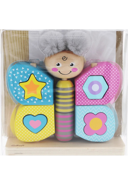 Trefl Drevená skladačka Hi Butterfly