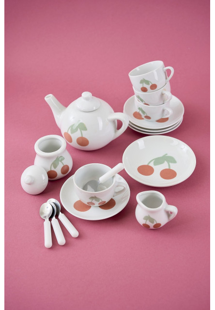 Porcelánový čajový set Třešeň