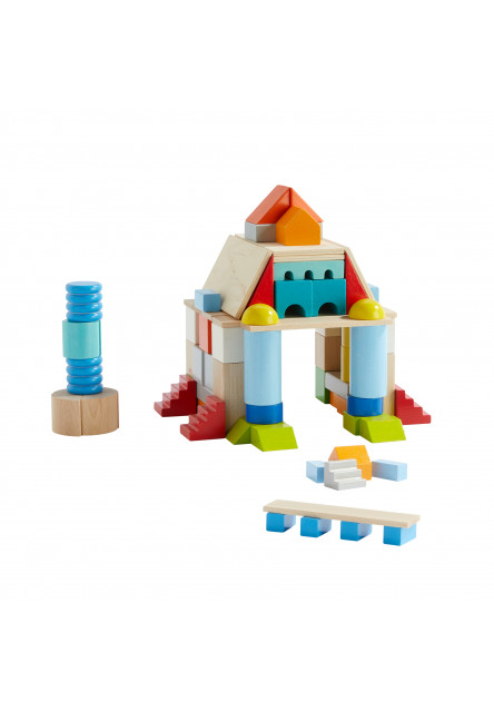 Základné stavebné bloky viacfarebné, stredná sada