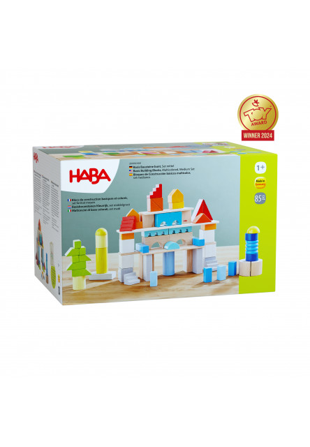 Základné stavebné bloky viacfarebné, stredná sada