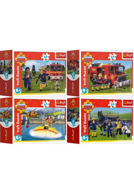 Trefl Mini puzzle 54 dielikov Fireman Sam v pohotovosti