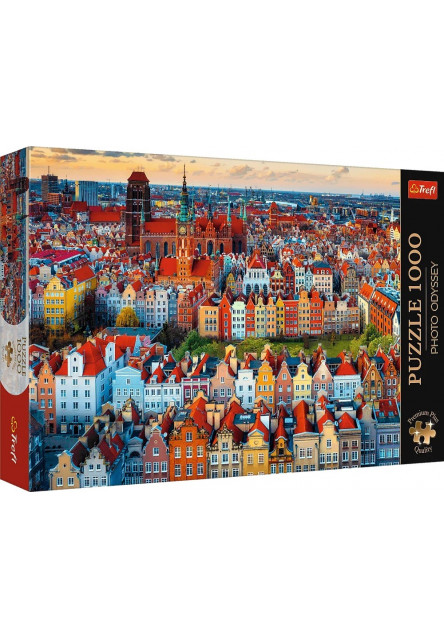 Trefl Puzzle 1000 Premium Plus Quality Foto Odysea: Pohľad na Gdansk, Poľsko